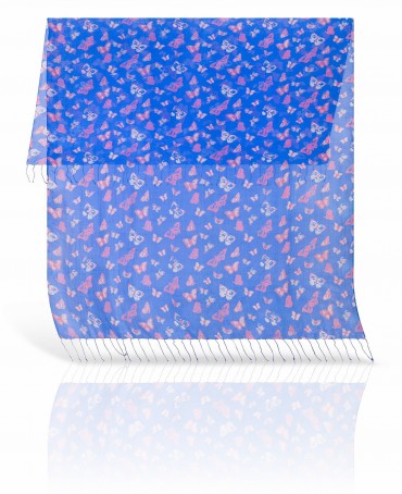 Палантин Женский S20-BUTTFLY/ROYAL.BLUE